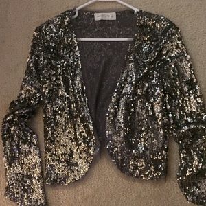 A & F sequin jacket